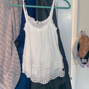 New with tags white hollister tank size medium